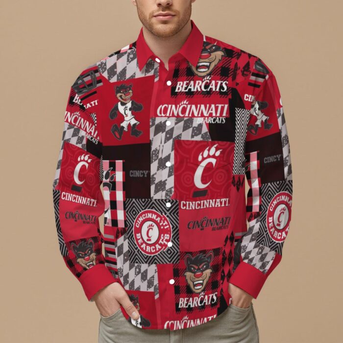 Cincinnati - Bearcats Men's Slim Fit Long Sleeve Shirt - Image 1