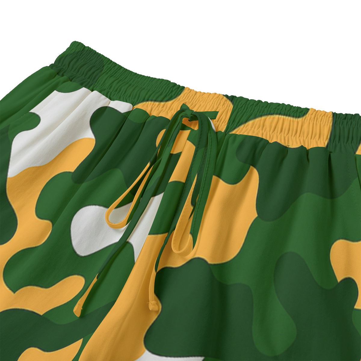 Green Bay Packers All-Over Print Women's Shorts With Drawstring | Rayon - Image 4