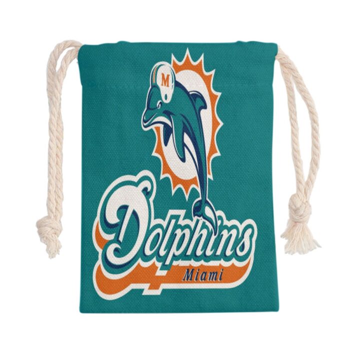 Miami Dolphins Zubaz Double-Side Printing Christmas Bag - Image 3