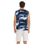 Dallas Cowboys Zubaz All-Over Print Men's Imitation Knitted V-neck Vest - Image 4