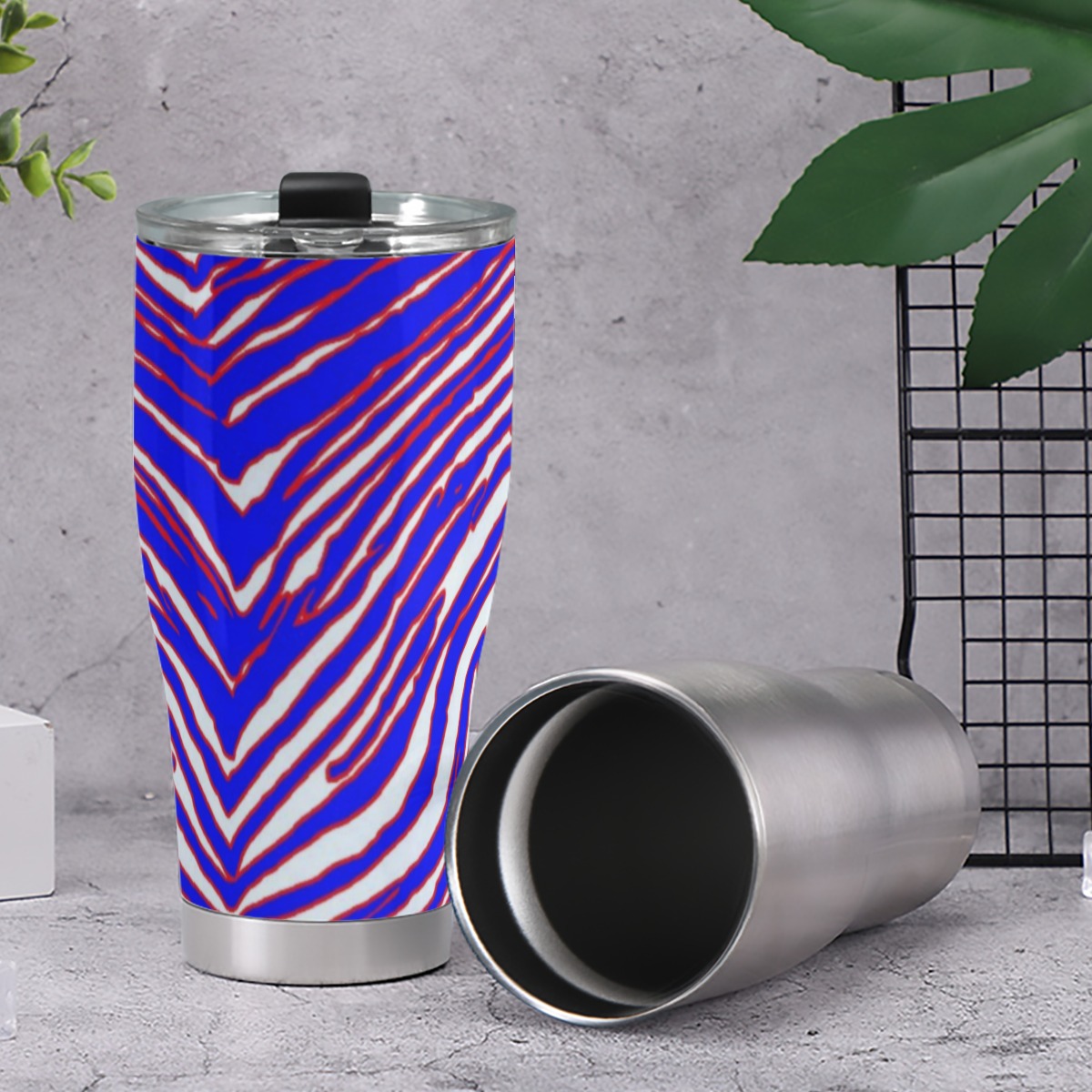 Buffalo Bills Zubaz 30OZ Cone Car Cup
