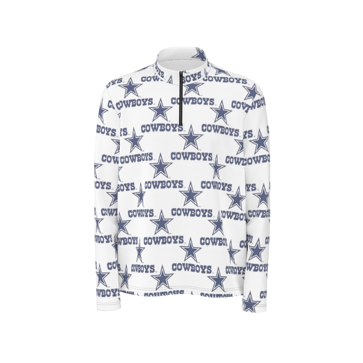 Dallas Cowboys Zubaz All-Over Print Men's Half Zip Pullover