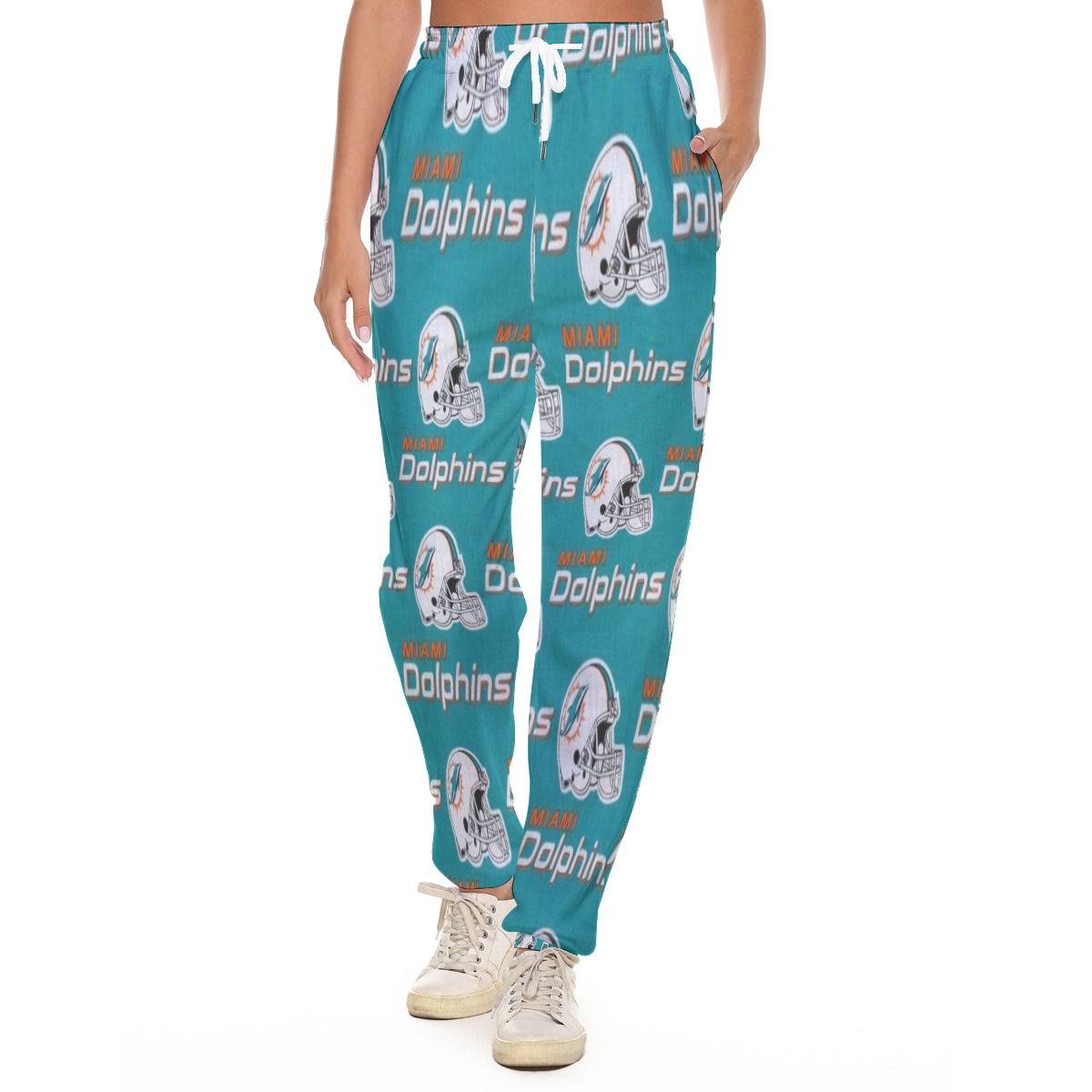 Miami Dolphins Zubaz All-Over Print Women's Casual Pants