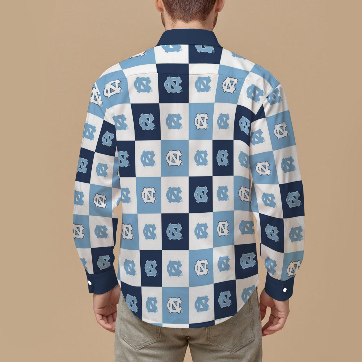 North Carolina at Chapel Hill - Tar Heels Men's Slim Fit Long Sleeve Shirt - Image 2