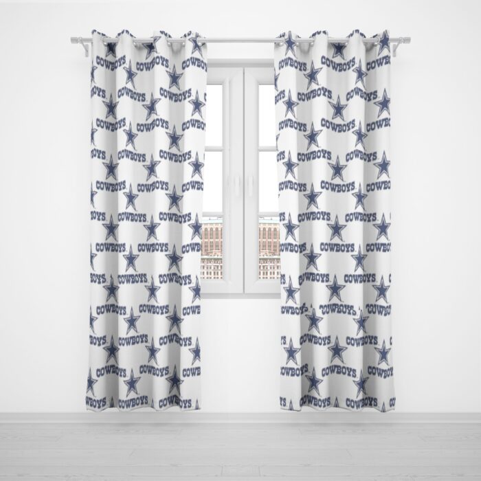 Dallas Cowboys Zubaz Grommet Curtains (Large Size) - Image 2