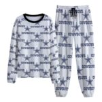 Dallas Cowboys Zubaz All-Over Print Unisex Thicken Pajama Suit - Image 4