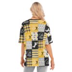 Pittsburgh Steelers  Women's T-shirt With Hem Split - Image 3