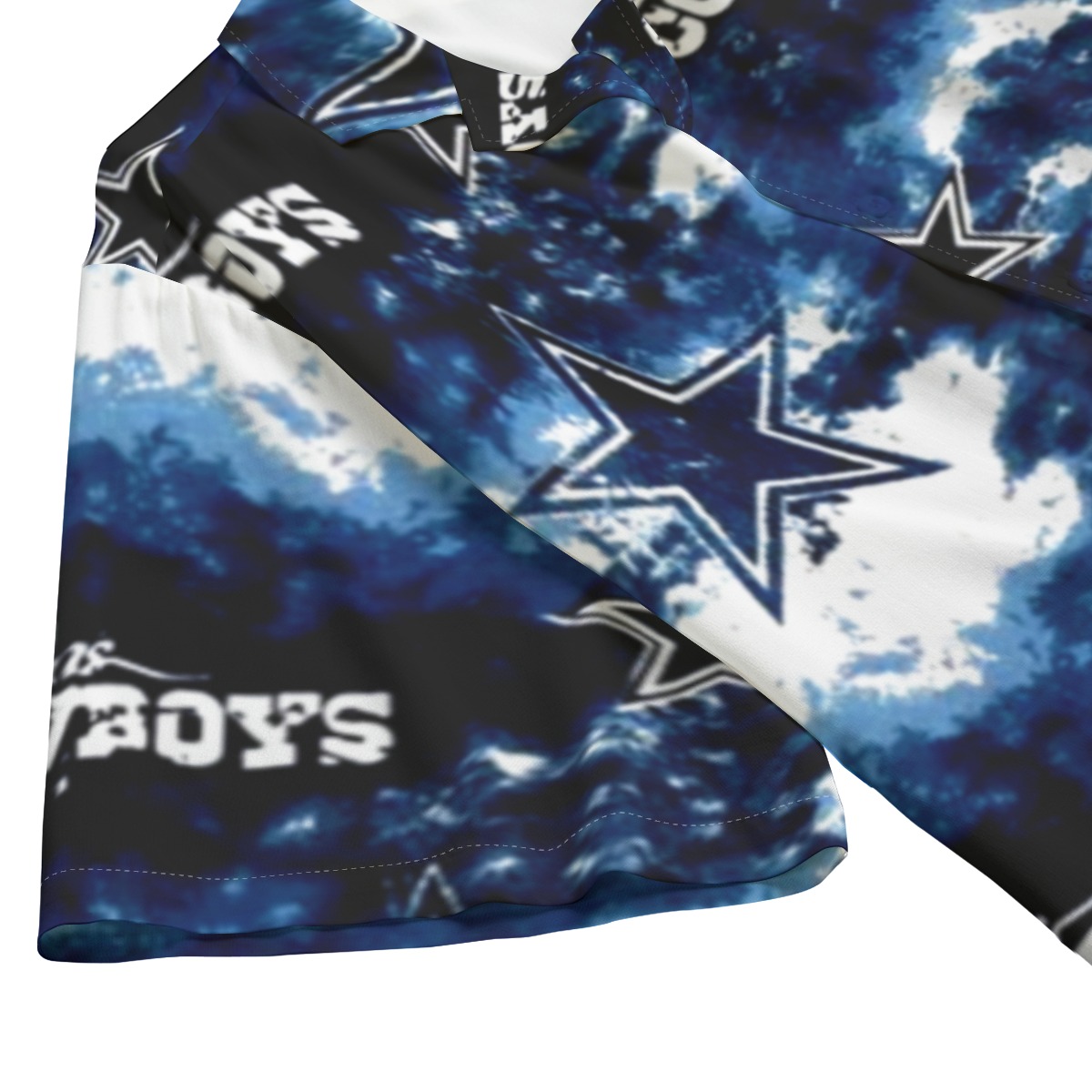 Dallas Cowboys Zubaz All-Over Print Men's Hawaiian Rayon Shirt | 115GSM Rayon