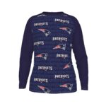 New England Patriots Zubaz All-Over Print Men's Long Sleeve T-shirt With Raglan Sleeve - Image 3