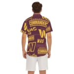 Washington Commanders  Men's Deep V-neck Short Sleeve T-shirt - Image 4