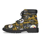 Pittsburgh Steelers Zubaz All-Over Print Men's Short Boots