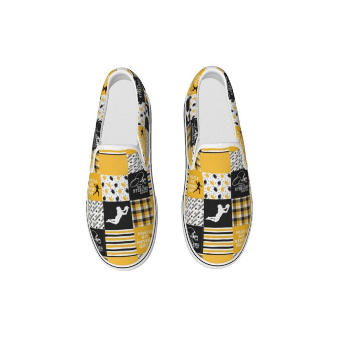 Pittsburgh Steelers Zubaz Women's Slip On Sneakers - Image 4