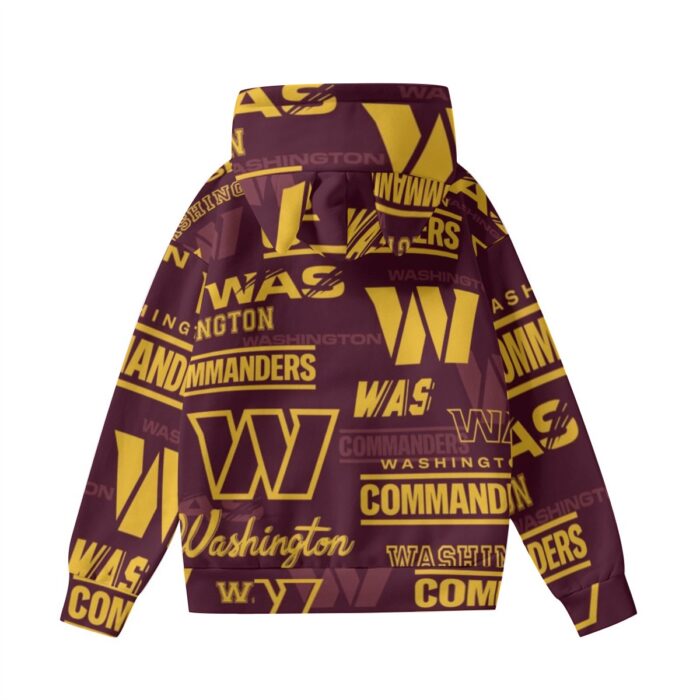 Washington Commanders Redskins Women’s Hoodie With Decorative Ears - Image 2