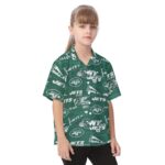 New York Jets  Kid's Hawaiian Vacation Shirt - Image 2