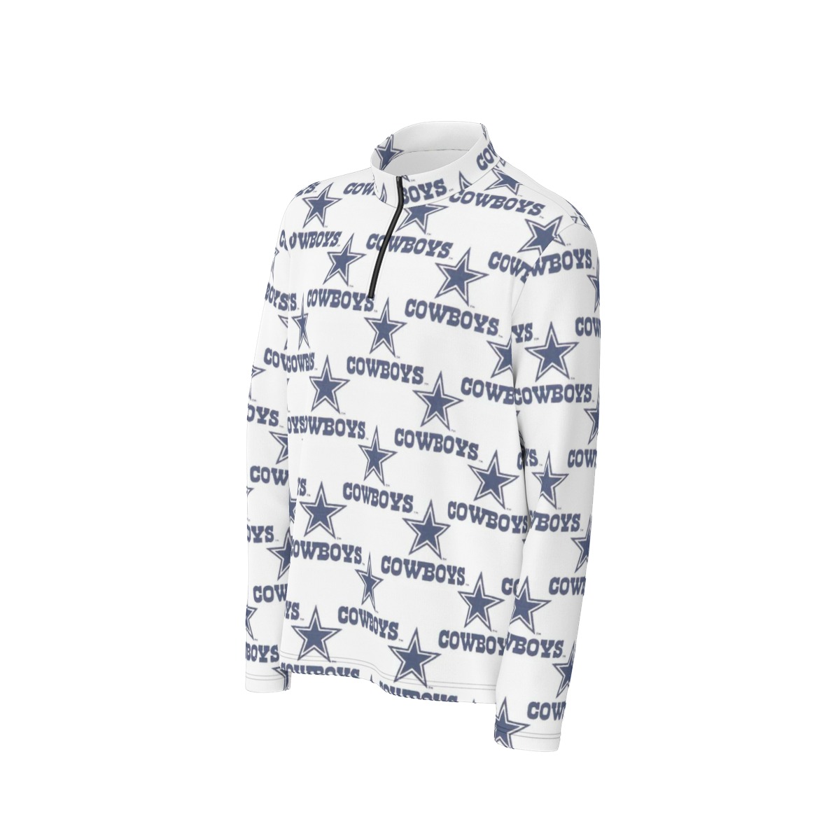 Dallas Cowboys Zubaz All-Over Print Men's Half Zip Pullover - Image 7