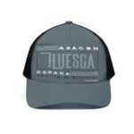 Gorra de camionero Huesca unisex con media malla negra