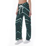 Philadelphia Eagles Zubaz All-Over Print Women's High-waisted Straight-leg Trousers - Image 2