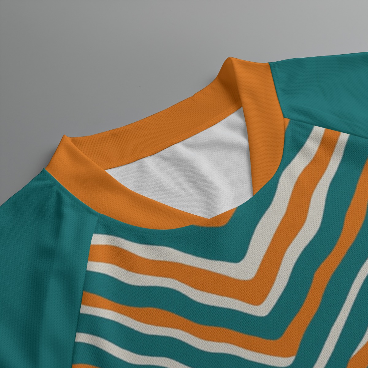 Miami Dolphins Zubaz All-Over Print Men's Jersey With Short Raglan Sleeve - Image 3