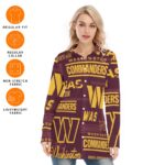 Washington Commanders Redskins Women's Long Shirt - Image 6