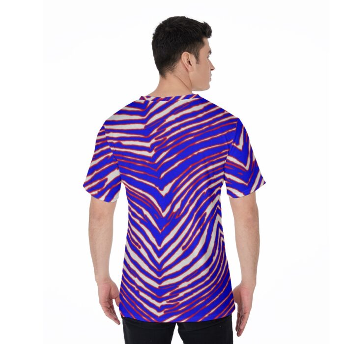 Buffalo Bills Zubaz All-Over Print V-Neck T-Shirt - Image 2