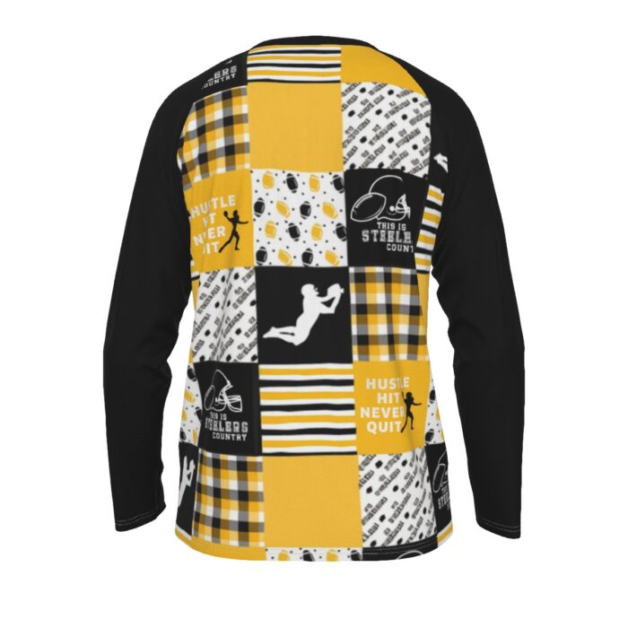 Pittsburgh Steelers All-Over Print Men's Long Sleeve T-shirt With Raglan Sleeve - Image 3