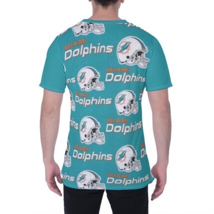 Miami Dolphins Zubaz All-Over Print Unisex T-Shirt|145GSM KPO02