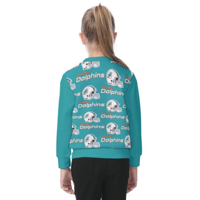 Miami Dolphins Zubaz All-Over Print Kid's Sweatshirt - Image 2