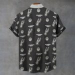 San Antonio Spurs Men's Stand Collar Shirt|110GSM Imitation Flax - Image 3
