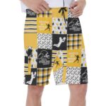 Pittsburgh Steelers Zubaz All-Over Print Men's Beach Shorts With Side Pocket - Image 2