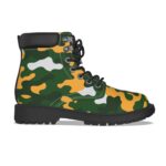 Green Bay Packers All-Over Print Men's Short Boots - Image 2