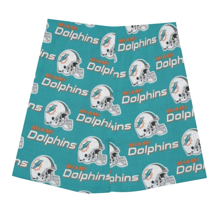 Miami Dolphins Zubaz All-Over Print Men's Beach Shorts With Elastic Waist - Image 1