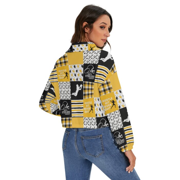Pittsburgh Steelers All-Over Print Women's Zip Jacket - Image 3