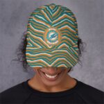 Miami Dolphins Zubaz All-Over Print Peaked Cap