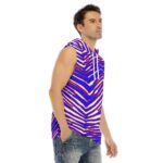 Buffalo Bills Zubaz All-Over Print Men's Tank Hooded Vest - Image 3
