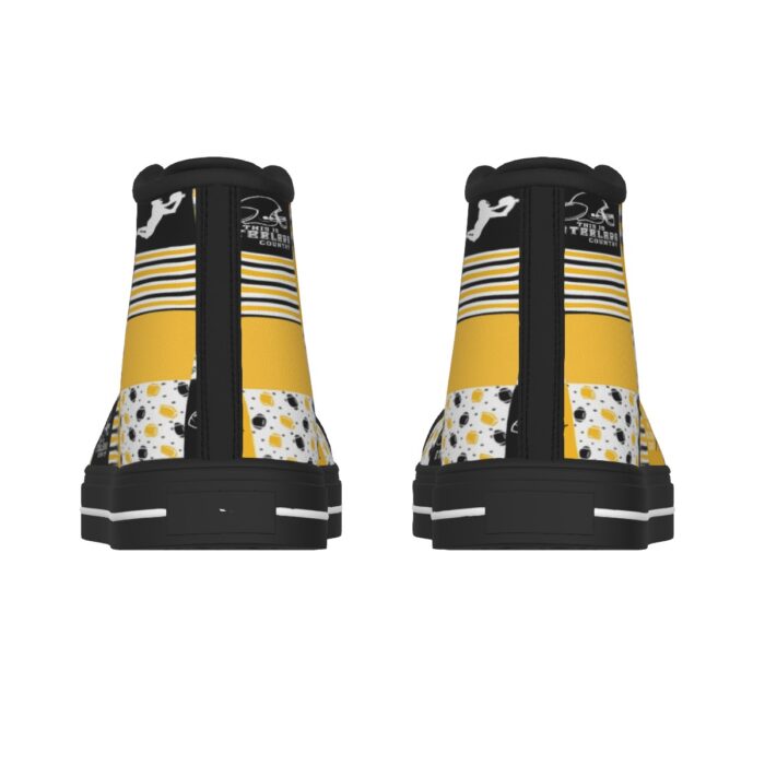 Pittsburgh Steelers Zubaz Men's Black Sole Canvas Shoes - Image 2