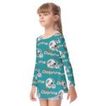 Miami Dolphins Zubaz All-Over Print Kid's Long Sleeve O-neck T-shirt