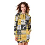 Pittsburgh Steelers Zubaz All-Over Print Women's Heavy Fleece Long Hoodie