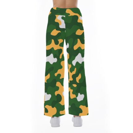 Green Bay Packers All-Over Print Women's High-waisted Straight-leg Trousers
