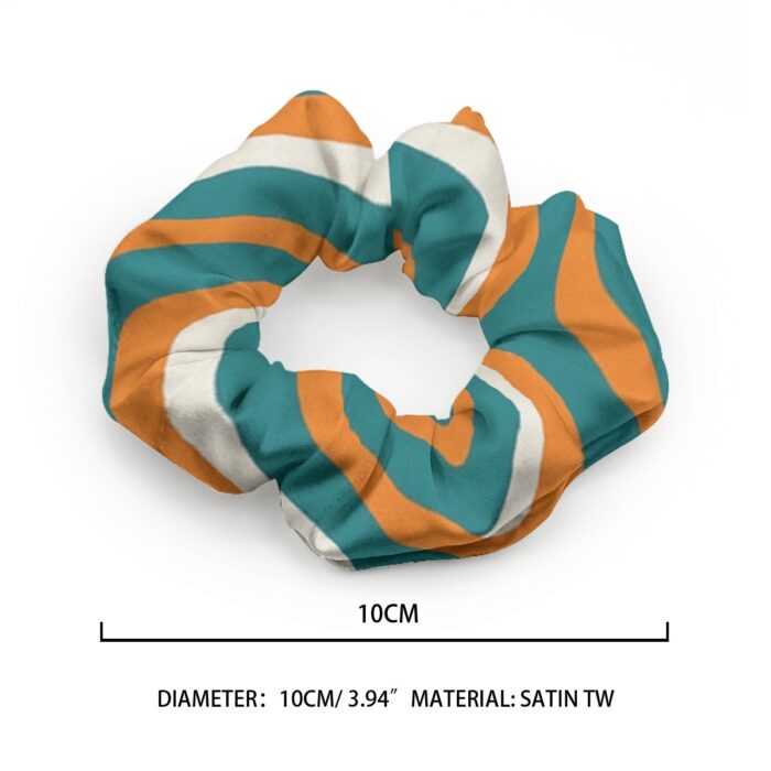 Miami Dolphins Zubaz All-Over Print Summer Scrunchie - Image 1