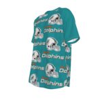 Miami Dolphins Zubaz All-Over Print Men's O-neck Short Sleeve T-shirt - Image 3