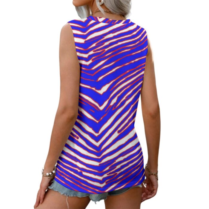 Buffalo Bills Zubaz All-Over Print Women's Sports Vest|180GSM COTTON - Image 1