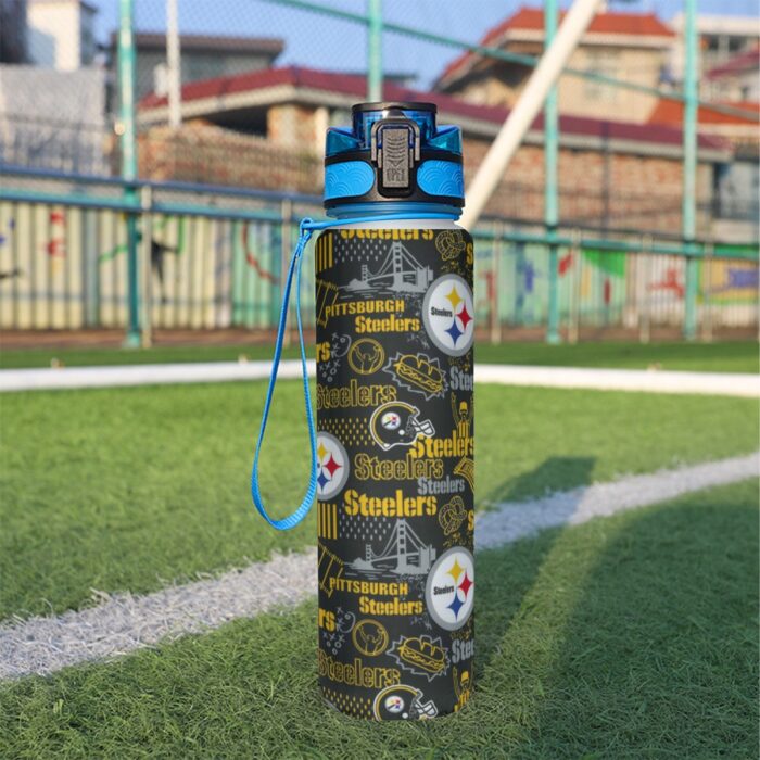 Pittsburgh Steelers Zubaz Sport Water Bottle 32oz - Image 2