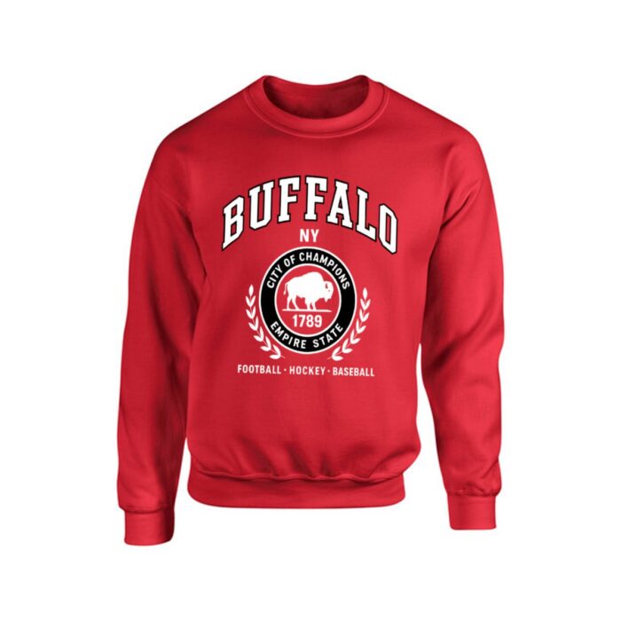 Buffalo New York sports football hockey baseball Sweatshirt - Image 1
