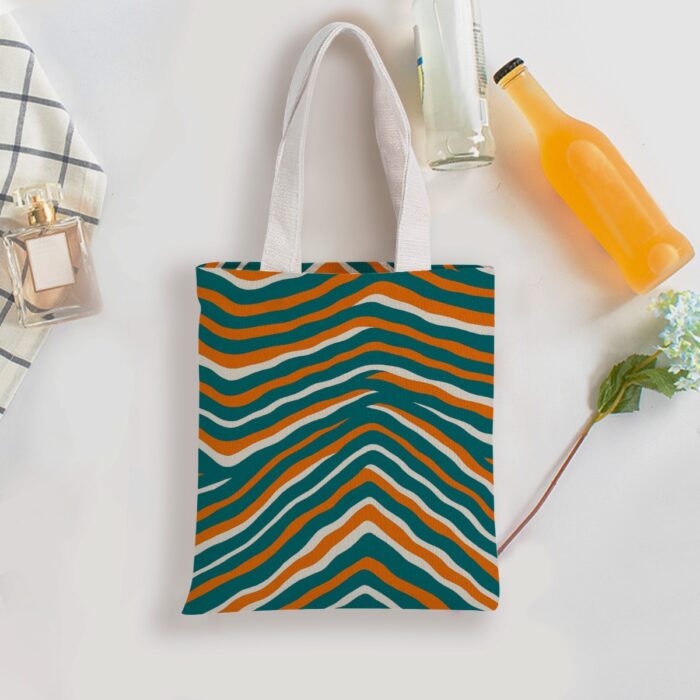 Miami Dolphins Zubaz Double-Sided Printed Canvas Bag - Image 2