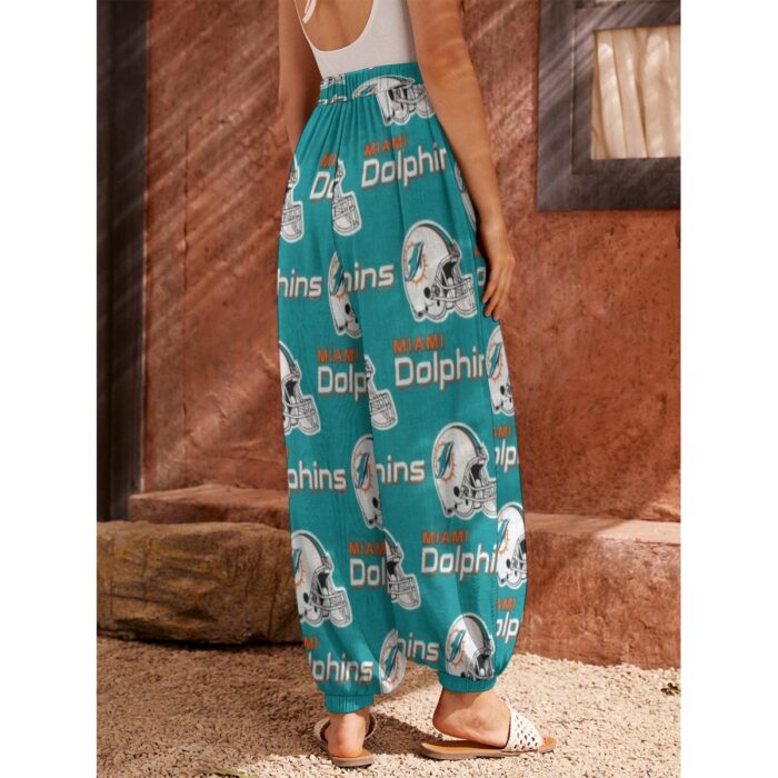 Miami Dolphins Zubaz All-Over Print Women's Carrot Pants - Image 4