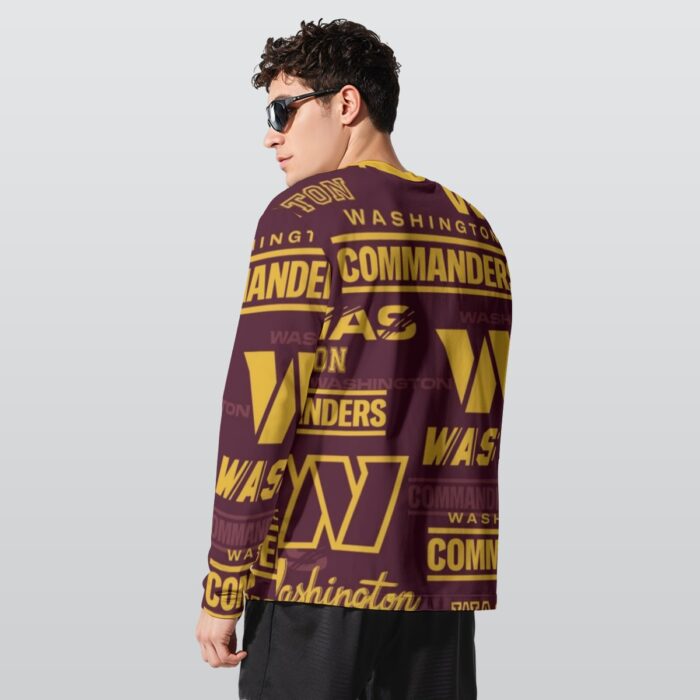 Washington Commanders  Long Sleeve T-Shirt | 190GSM Cotton - Image 2
