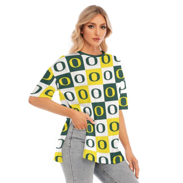 Oregon - Ducks Women's Short Sleeves T-shirt With Hem Split - Image 1