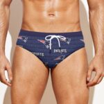 New England Patriots All-over print Men'S Drawstring Swim Briefs - Image 3