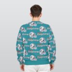 Miami Dolphins Zubaz All-Over Print Men's Heavy Fleece Sweatshirt