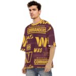 Washington Commanders Men's Raglan Short Sleeve T-Shirt|180GSM COTTON - Image 3